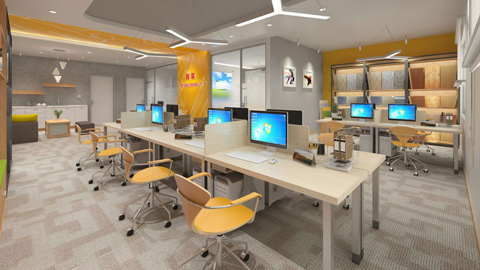 420平方裝修公司辦公室軟裝